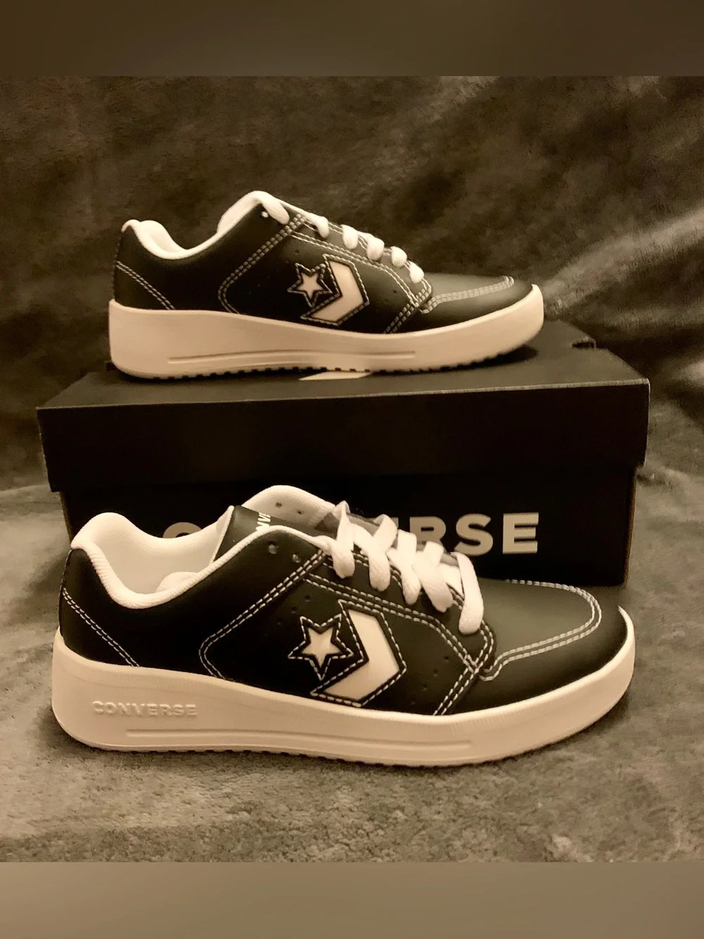 Black Converse sneakers